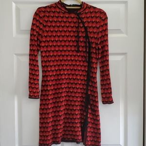 Zara red dress